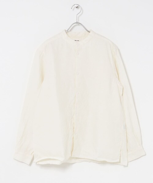 かぐれ（カグレ）の「MITTAN　和紙大麻シャツ（シャツ/ブラウス・レディース・白/墨黒・2）」の3枚目の写真