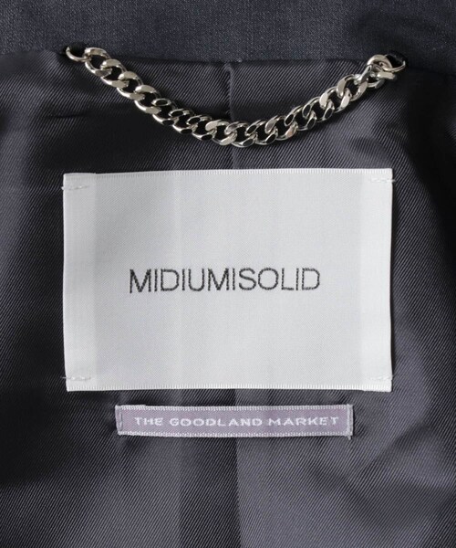 THE GOODLAND MARKET（ザグッドランドマーケット）の「『別注』MIDIUMISOLID×TGM　Double breasted jacket（テーラードジャケット・レディース・Blue/l.Beige/C.Gray・one）」の20枚目の写真