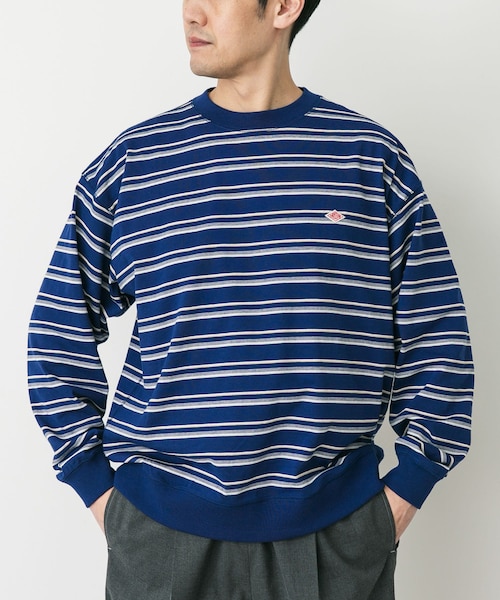 URBAN RESEARCH DOORS（アーバンリサーチドアーズ）の「DANTON　SWEAT T-SHIRTS（スウェット・メンズ・NVY×BGE/GRY×RED/YLW×WHT・L/XL）」の2枚目の写真