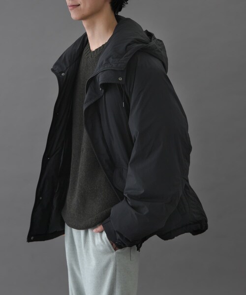 URBAN RESEARCH DOORS(アーバンリサーチドアーズ)の「FORK&SPOON SORONAフーディーブルゾン(ブルゾン・メンズ・BLACK/SAND/BROWN・4/5)」の8枚目の写真