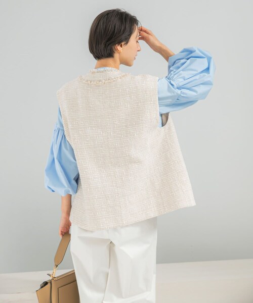 URBAN RESEARCH ROSSO（アーバンリサーチロッソ）の「ボリュームスリーブシャツブラウス（シャツ/ブラウス・レディース・WHITE/PINK/SAX・Free）」の12枚目の写真