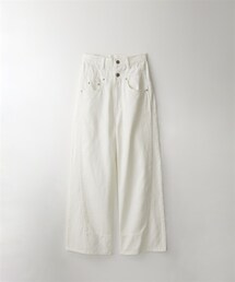 nissen | 【Be praised】ハイウエストオーバーラップワイドデニムパンツ(パンツ)