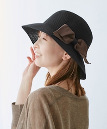 ROPE' PICNIC（ロペピクニック）の「【UVカット・ウォッシャブル】折り畳みリボンハット（ハット）」
