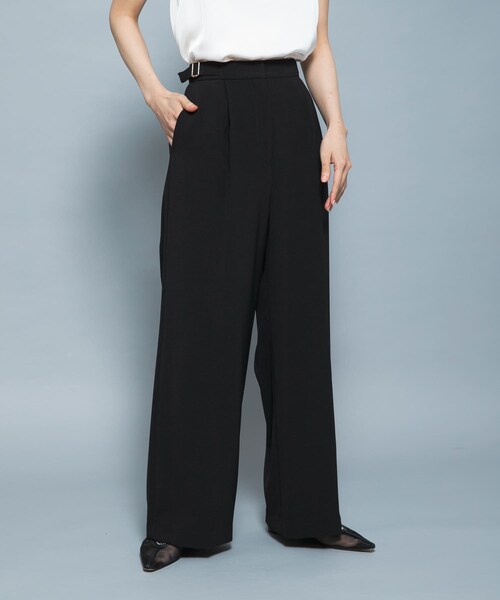 URBAN RESEARCH ROSSO（アーバンリサーチロッソ）の「CHIGNON　ベルト付きワイドパンツ（その他パンツ・レディース・BLACK・36/38）」の10枚目の写真