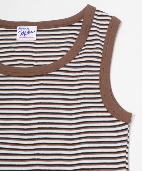 KBF（ケイビーエフ）の「Miller　Panel ribbed tank top（タンクトップ・レディース・CGY×BK/BRN×BK/SBU×BK/CGY×PK・Free）」の9枚目の写真