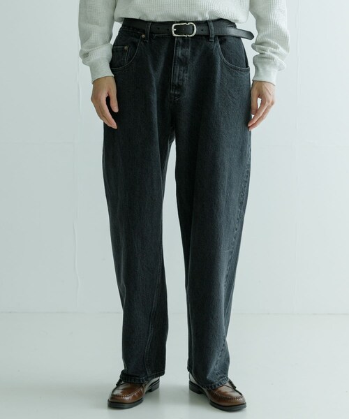 URBAN RESEARCH(アーバンリサーチ)の「CIOTA Baggy 5 Pocket Pants(デニムパンツ・メンズ・M.Black・30/32/34)」の2枚目の写真