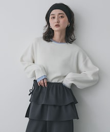 SENSE OF PLACE by URBAN RESEARCH | 『洗濯可』バイカラーレイヤードセーター(ニット/セーター)