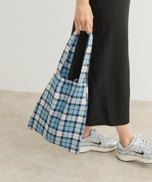 URBAN RESEARCH DOORS（アーバンリサーチドアーズ）の「チェック柄トート（トートバッグ・レディース・PINK/BLUE/GREEN・one）」の8枚目の写真