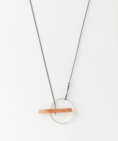 KBF（ケイビーエフ）の「サークルモチーフラリエット（ネックレス・レディース・BROWN/GRAY・One/one）」の2枚目の写真