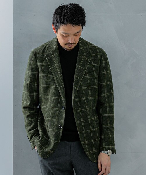 URBAN RESEARCH DOORS（アーバンリサーチドアーズ）の「LIFE STYLE TAILOR　NOVALANツィードジャケット（テーラードジャケット・メンズ・GREEN/NAVY/BROWN・44/46/48/50）」の21枚目の写真
