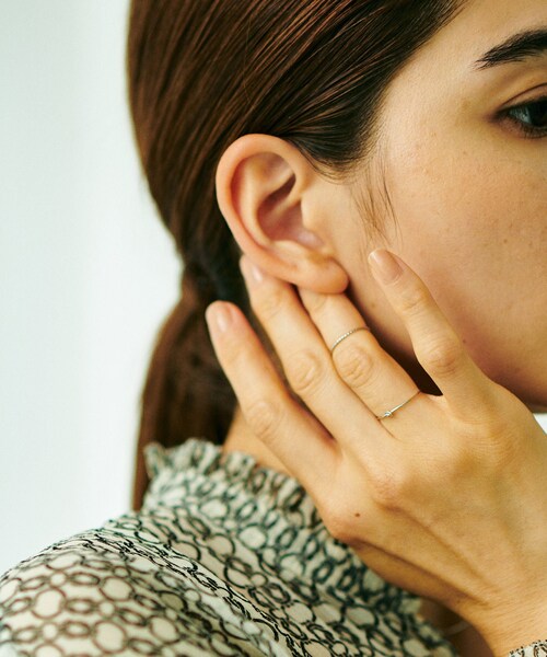 ROPE'(ロペ)の「【Lulu】R(ロペ アール)PT ノットモチーフナローリング(リング・レディース・シルバー系・11/13)」の22枚目の写真