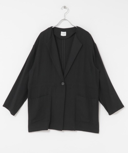 URBAN RESEARCH DOORS(アーバンリサーチドアーズ)の「ウエストドロストジャケット(テーラードジャケット・レディース・BLACK/BEIGE・M)」の11枚目の写真