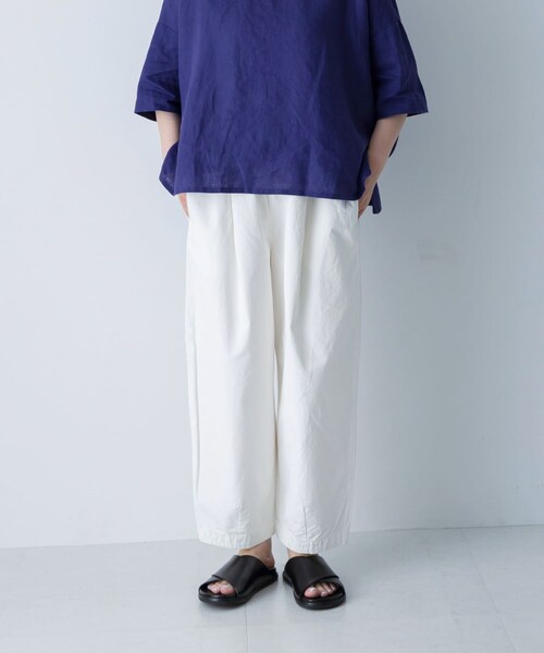 かぐれ（カグレ）の「コットンクロップドパンツ（その他パンツ・レディース・OFF/BEIGE/BLACK・Free）」の9枚目の写真
