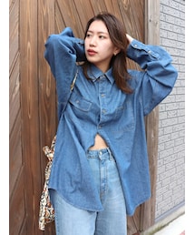 Ungrid | ビッグダンガリーシャツ(シャツ/ブラウス)