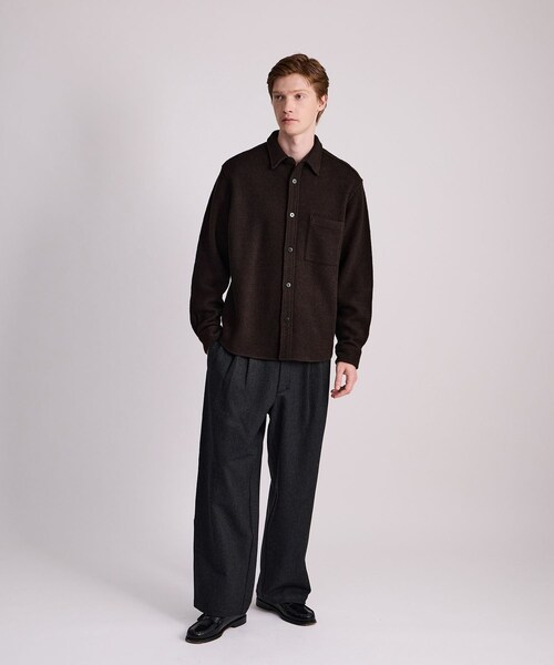 Saturdays NYC(サタデーズ ニューヨークシティ )の「George Wool Wide Two Tuck Pant(その他パンツ・レディース・ブラック・L/M/S/XL/XS)」の13枚目の写真