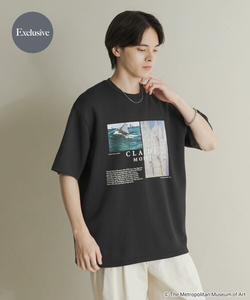SENSE OF PLACE by URBAN RESEARCH（センスオブプレイスバイアーバンリサーチ）の「『別注』THE MET×SENSE OF PLACE　SHORT-SLEEVE T-SHIRTS B（Tシャツ/カットソー・メンズ・WHITE/BLACK/L.PURPLE・M/L）」の2枚目の写真