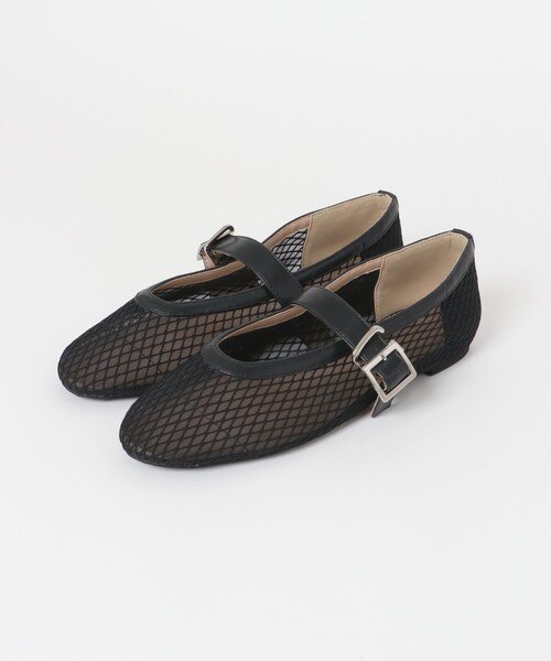 URBAN RESEARCH Sonny Label（アーバンリサーチサニーレーベル）の「メッシュストラップフラットシューズ（その他シューズ・レディース・ブラック/オフ・S/M/L）」の18枚目の写真