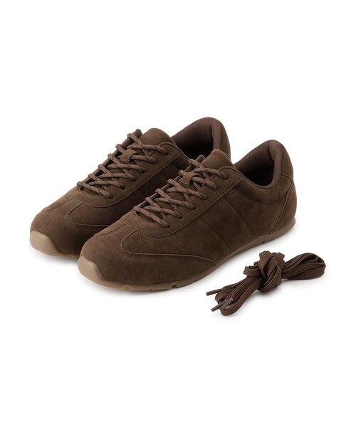 ROPE' PICNIC（ロペピクニック）の「シルバー＆スエードライクフラットスニーカー（スニーカー・レディース・ブラック/ダークブラウン/シルバー・23.0/24.0/25.0）」の11枚目の写真