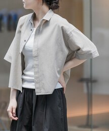 URBAN RESEARCH DOORS | FORK&SPOON　シアサッカーレギュラーカラーシャツ(シャツ/ブラウス)
