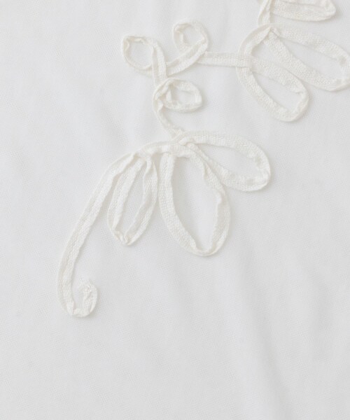 SENSE OF PLACE by URBAN RESEARCH（センスオブプレイスバイアーバンリサーチ）の「コードシシュウカットトップ（Tシャツ/カットソー・レディース・CHARCOAL/IVORY/BROWN・one）」の17枚目の写真