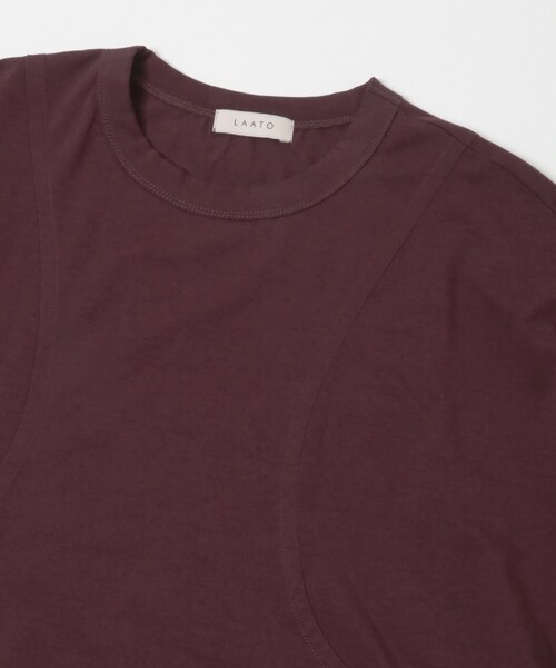 LAATO（ラート）の「shirring over tee（Tシャツ/カットソー・レディース・マロン/ミッドナイト/エッグ・Free）」の16枚目の写真