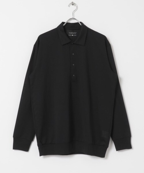 URBAN RESEARCH(アーバンリサーチ)の「THINKWOOL TW MESH POLO SHIRTS LS(ポロシャツ・メンズ・Black・5/6/7)」の4枚目の写真