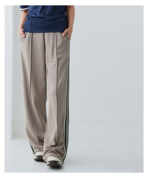 nissen（ニッセン）の「サイドライン多機能ストレートパンツ（UVカット・吸汗速乾・抗菌防臭・毛玉対策）＜大きいサイズ有＞（スポーツグッズ・メンズ・黒/ネイビー/グレー/モカ・S/M/L/LL/3L/4L/5L/6L）」の5枚目の写真