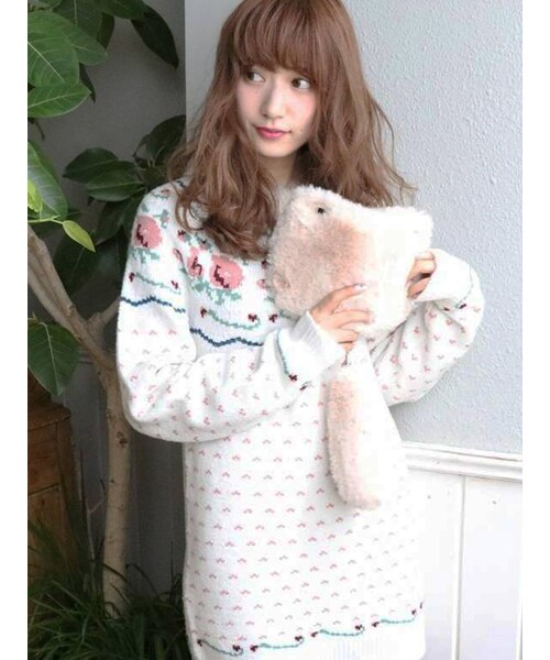 dazzlin（ダズリン）の「<<6/6s/7 対応>>【goods】ボリュームヘアリーiPhoneケース（スマホケース/カバー・レディース・アイボリー/クリア/ピンク/ブラウン・F）」の8枚目の写真