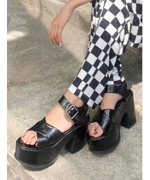 EMODA | Wクロスバルキーサンダル(サンダル)