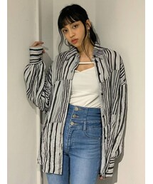 EMODA | スイッチングストライプシャツ(シャツ/ブラウス)