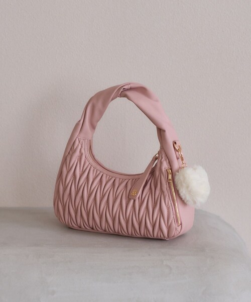 VIS(ビス)の「ハートファーチャーム(キーホルダー・レディース・オフホワイト/ベージュ/ピンク・F)」の8枚目の写真