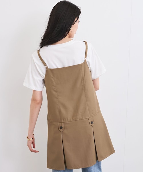 VIS（ビス）の「キャミソールミニワンピース（ワンピース・レディース・ライトグレー/カーキ・M/S）」の10枚目の写真