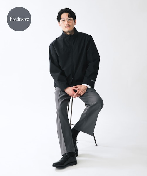 URBAN RESEARCH ROSSO(アーバンリサーチロッソ)の「『別注』+phenix WINDSTOPPER by GORE-TEX LABS スタンドブルゾン(ブルゾン・メンズ・BLACK/NAVY/KHAKI・M/L/XL)」の1枚目の写真