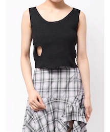 EVRIS | ハートカッティングニットトップス(ニット/セーター)