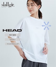 nissen（ニッセン）の「HEAD　高身長　マルチストレッチドルマンスリーブTシャツ（ＵＶカット・吸汗速乾）（トールサイズ）（スポーツグッズ・キッズ）」