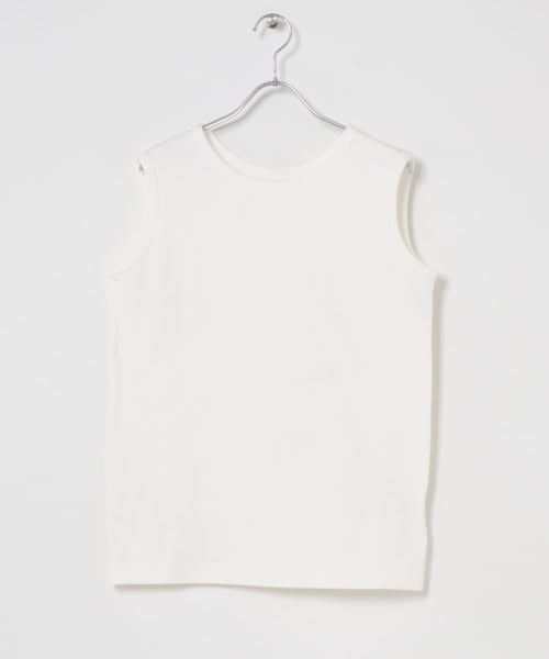 かぐれ（カグレ）の「コットン丸胴タンクトップ（タンクトップ・レディース・OFF/WHITE/BLACK・Free）」の2枚目の写真