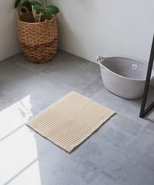 URBAN RESEARCH DOORS(アーバンリサーチドアーズ)の「『洗濯可』calmland 瞬乾ワッフルバスマット(インテリア雑貨・メンズ・IV・S)」の5枚目の写真