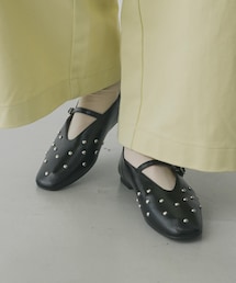 SENSE OF PLACE by URBAN RESEARCH | スタッズフラットシューズ(パンプス)