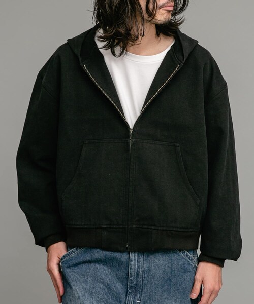 URBAN RESEARCH Sonny Label（アーバンリサーチサニーレーベル）の「ダックフーデッドショートブルゾン（ブルゾン・メンズ・キャメル/ブラック・M/L）」の3枚目の写真