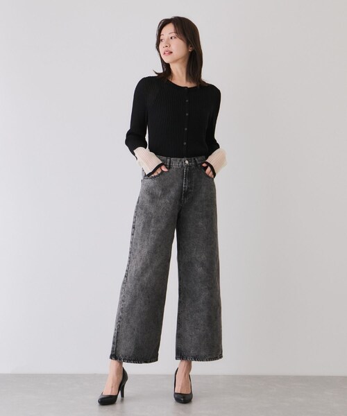 Jayro（ジャイロ）の「デニムワイドパンツ（デニムパンツ・レディース・ブラック系/ブルー系・M/S）」の15枚目の写真