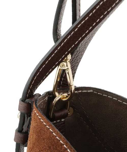 ADAM ET ROPE'（アダムエロペ）の「【AULENTTI（オーレンティ）】ショルダーバッグ（ボストンバッグ・レディース・ブラウン・F）」の14枚目の写真