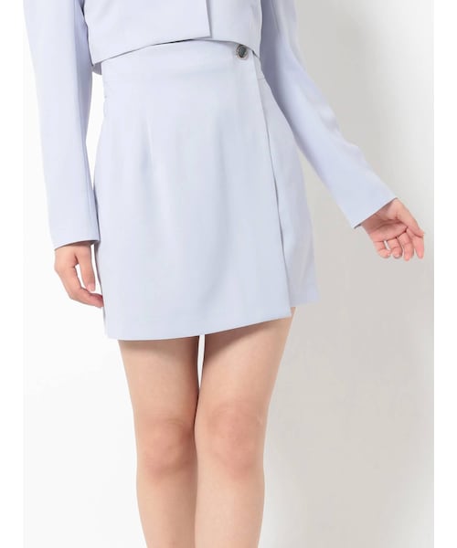 RESEXXY（リゼクシー）の「ラップスカパン【セットアップ着用可能】（その他パンツ・レディース・アイボリー/イエロー/ラベンダー/ベージュ・F）」の2枚目の写真