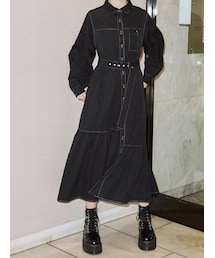 jouetie | カラーステッチロングワンピース(ワンピース)