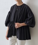 BEARDSLEY（ビアズリー）の「ペプラムジップシャツブルゾン（ノー