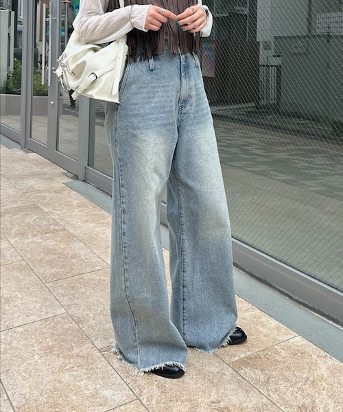 mystic（ミスティック）の「ウェーブデニム（デニムパンツ）」 - WEAR