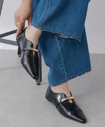 RIVE DROITE | 予約【洗練された雰囲気に】ゴールドモチーフフラットシューズ(その他シューズ)