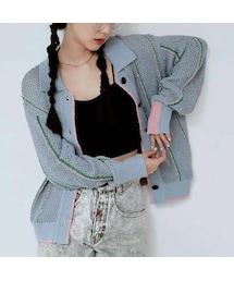HCAE | HCAE CONTRAST STITCH KNIT CARDIGAN(カーディガン/ボレロ)