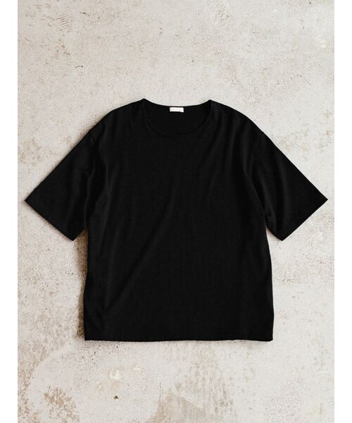 LIDNM(リドム)の「AGED PIMA DRIFT TEE(Tシャツ/カットソー・メンズ・ブラック/ブラウン・S/M/L)」の6枚目の写真