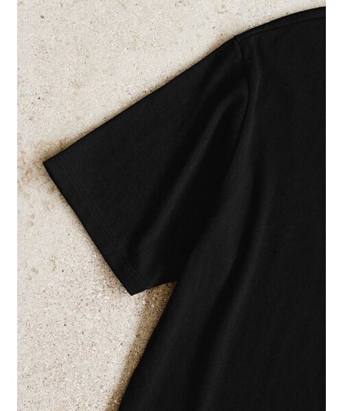 LIDNM(リドム)の「AGED PIMA DRIFT TEE(Tシャツ/カットソー・メンズ・ブラック/ブラウン・S/M/L)」の8枚目の写真