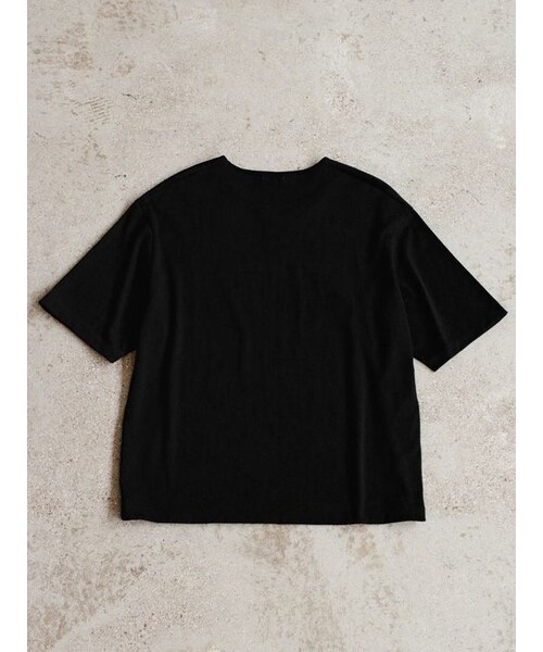 LIDNM(リドム)の「AGED PIMA DRIFT TEE(Tシャツ/カットソー・メンズ・ブラック/ブラウン・S/M/L)」の10枚目の写真